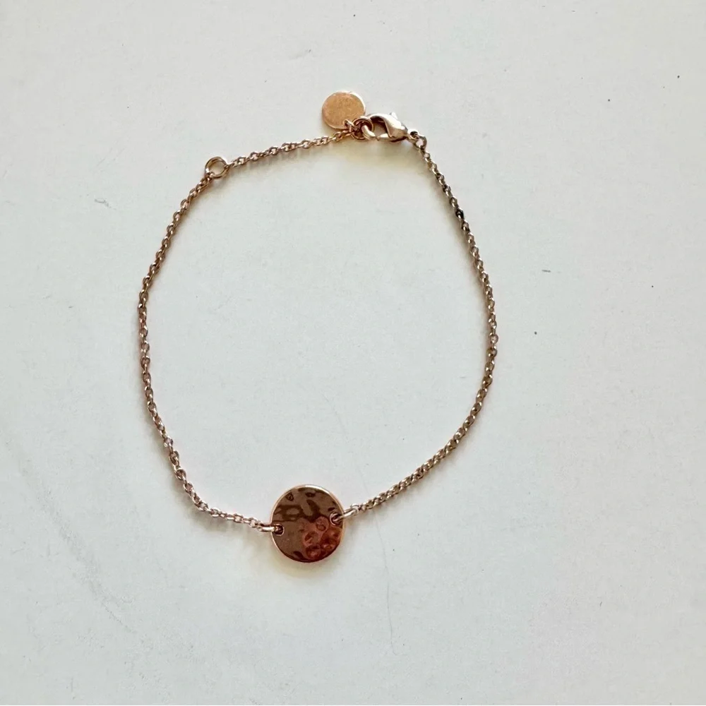 Pura Vida x ASPYN OVARD Rose Gold Bracelet Minimalist Design